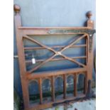 LARGE WOODEN COUNTRY HOUSE SIDE GATE ON HEAVY STEEL HINGES W 1250mm x h 1500mm