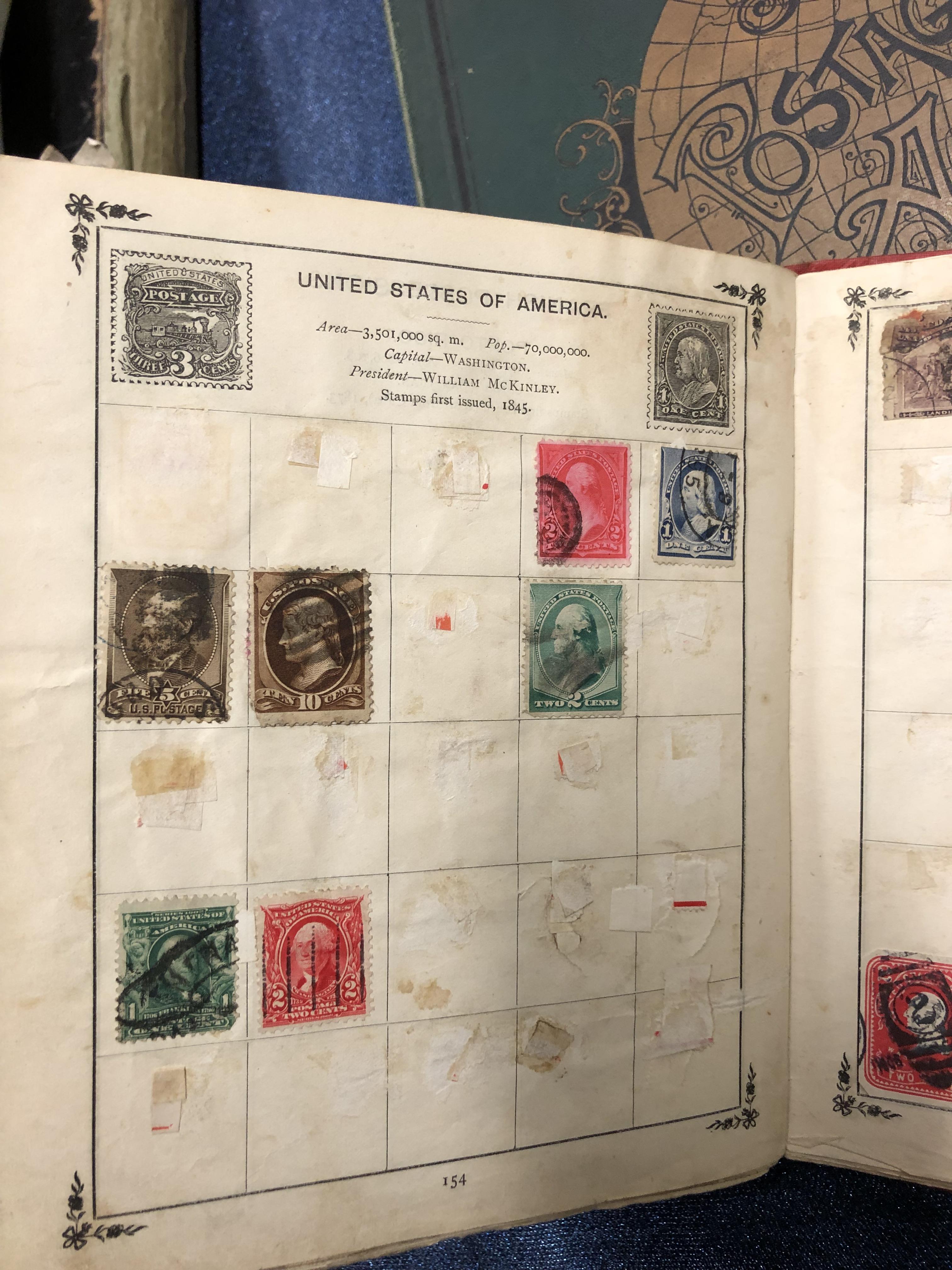 FOUR ALBUMS OF MID 19th TO MID 20th C. WORLD POSTAGE STAMPS - Image 8 of 34