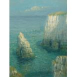 A.P. WINTERINGHAM (19th/20th CENTURY ) TWO COASTAL VIEWS, BOTH INITIALLED, ONE OIL ON CANVAS THE OTH