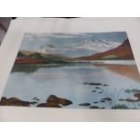 A COLLECTION OF COLOURED ETCHINGS OF ENGLISH LANDSCAPE VIEWS. ALL UNMOUNTED AND UNFRAMED. 38 x