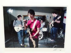 •DEAN CHALKLEY. ARR. THE ARCTIC MONKEYS. SIGNED LIMITED EDITION COLOUR PHOTOGRAPHIC PRINT, 2/25.