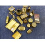 MINIATURE POSTAGE SCALES, MAGIC POCKET SAVINGS BANK, A VESTA, CASED SHAVER, A TRAVELLING INKWELL