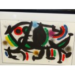 AFTER JOAN MIRO (1893-1983) ARR. FIVE COLOUR PRINTS OF DIFFERENT SUBJECTS, SIZES VARY. PROVENANCE