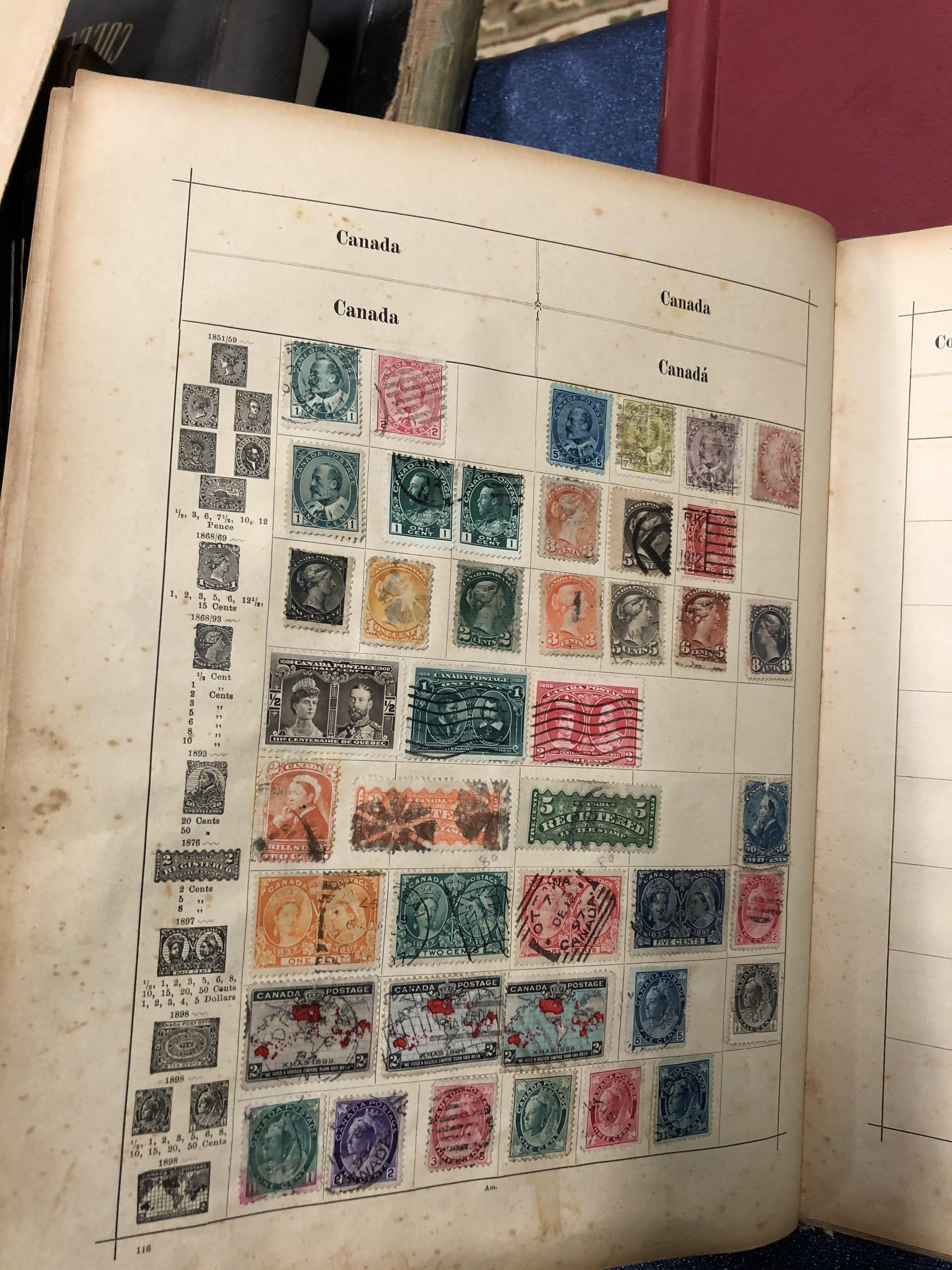 FOUR ALBUMS OF MID 19th TO MID 20th C. WORLD POSTAGE STAMPS - Image 11 of 34