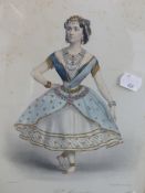 TWO ANTIQUE PRINTS OF DANCERS TOGETHER WITH DECORATIVE PICTURES OF VARIOUS SUBJECTS