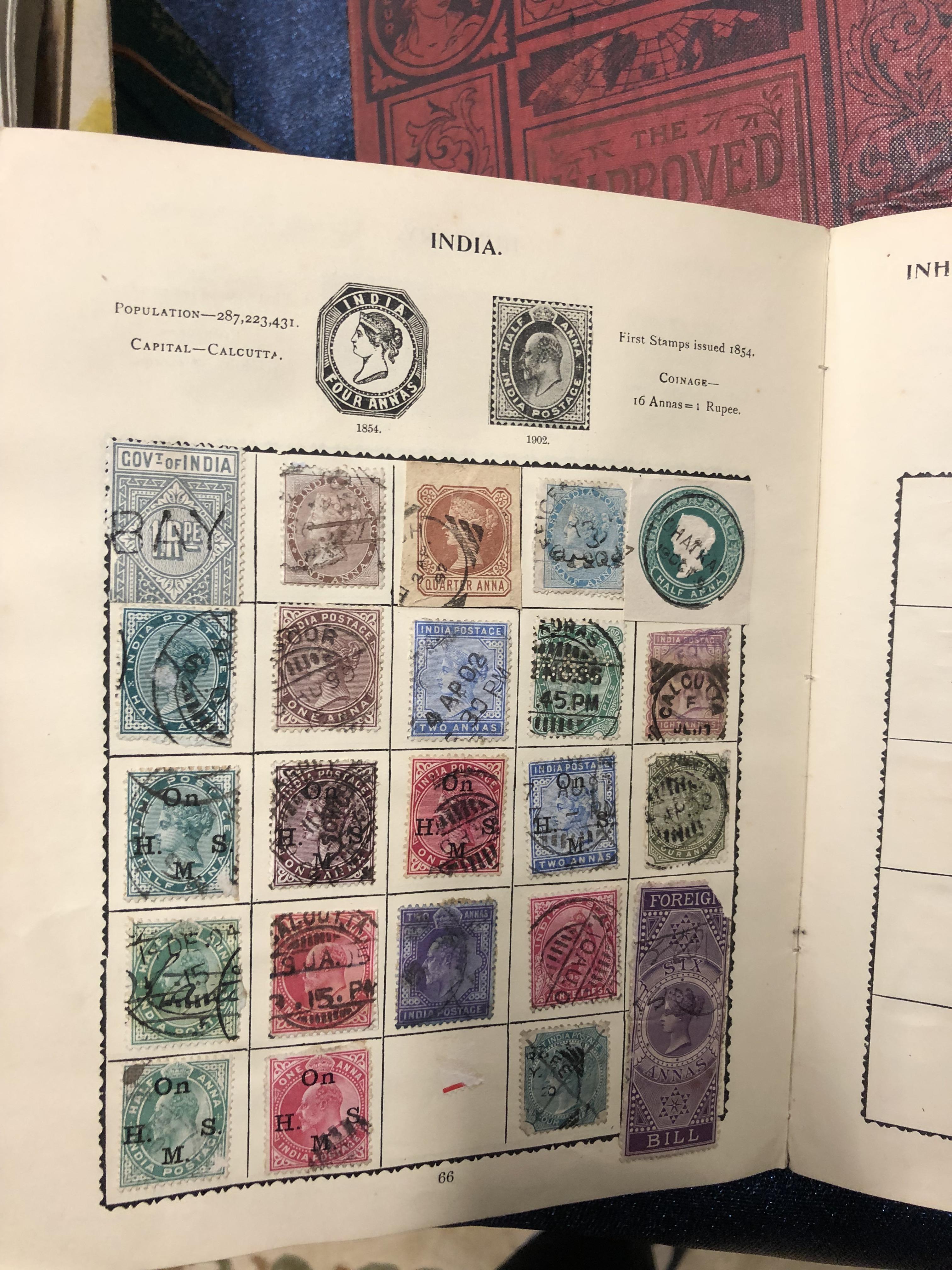 FOUR ALBUMS OF MID 19th TO MID 20th C. WORLD POSTAGE STAMPS - Image 2 of 34