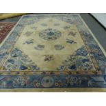 A CHINESE CARPET, 380 x 276cms