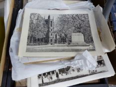 A LARGE QUANTITY OF VARIOUS PRINTS, PICTURES, ENGRAVINGS BENEZIT BOOKS, THE COLLECTED SPORTING VERS