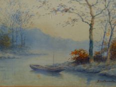 Y MATSUMOTO (EARLY 2th CENTURY ) SIX JAPANESE LANDSCAPES, SIGNED, WATERCOLOURS. 24.5 x 31.5cms