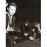 •SOREN SOLKAER. ARR. FRANZ FERDINAND, SIGNED LIMITED EDITION BLACK AND WHITE PHOTOGRAPHIC PRINT, 2/