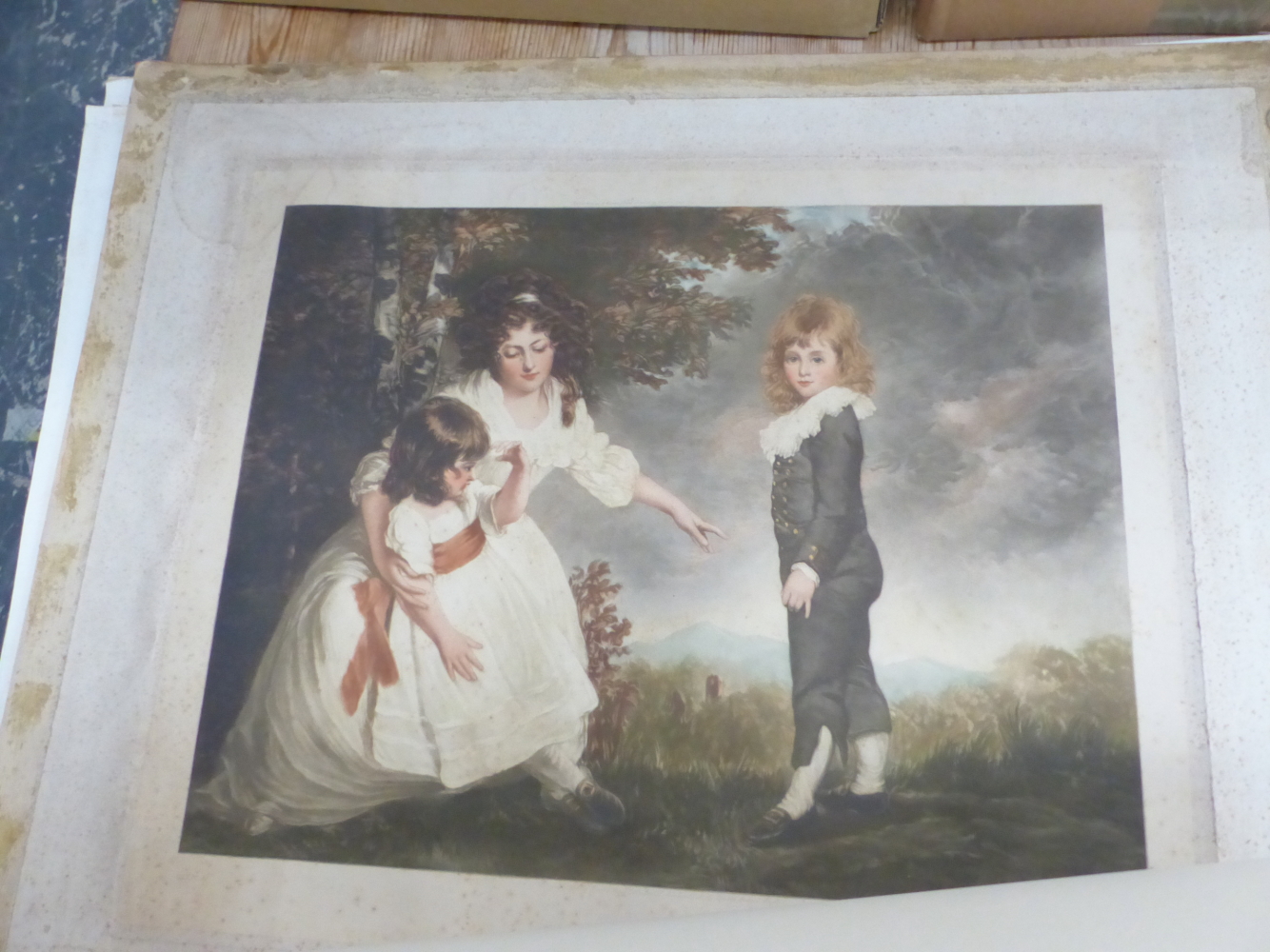 A COLLECTION OF VINTAGE AND LATER COLOUR PRINTS OF DECORATIVE 18th AND 19th CENTURY PORTRAITS,