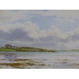 FRANK EGGINTON (1908 - 1990) ARR. A PAIR OF LANDSCAPES, SIGNED WATERCOLOURS. 37 x 52cms (2)