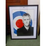 XAVIER, SIGNED ORIGINAL ACRYLIC ON CANVAS, PAUL WELLER, 2018. 44 x 58cms