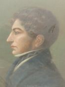 APPLETON? (19th CENTURY ENGLISH SCHOOL) PORTRAIT OF GEORGE THOMAS FORES 1808-1858. SIGNED AND