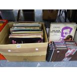 A LARGE COLLECTION OF RECORD ALBUMS AND CD'S PRINCIPALLY CLASSICAL.