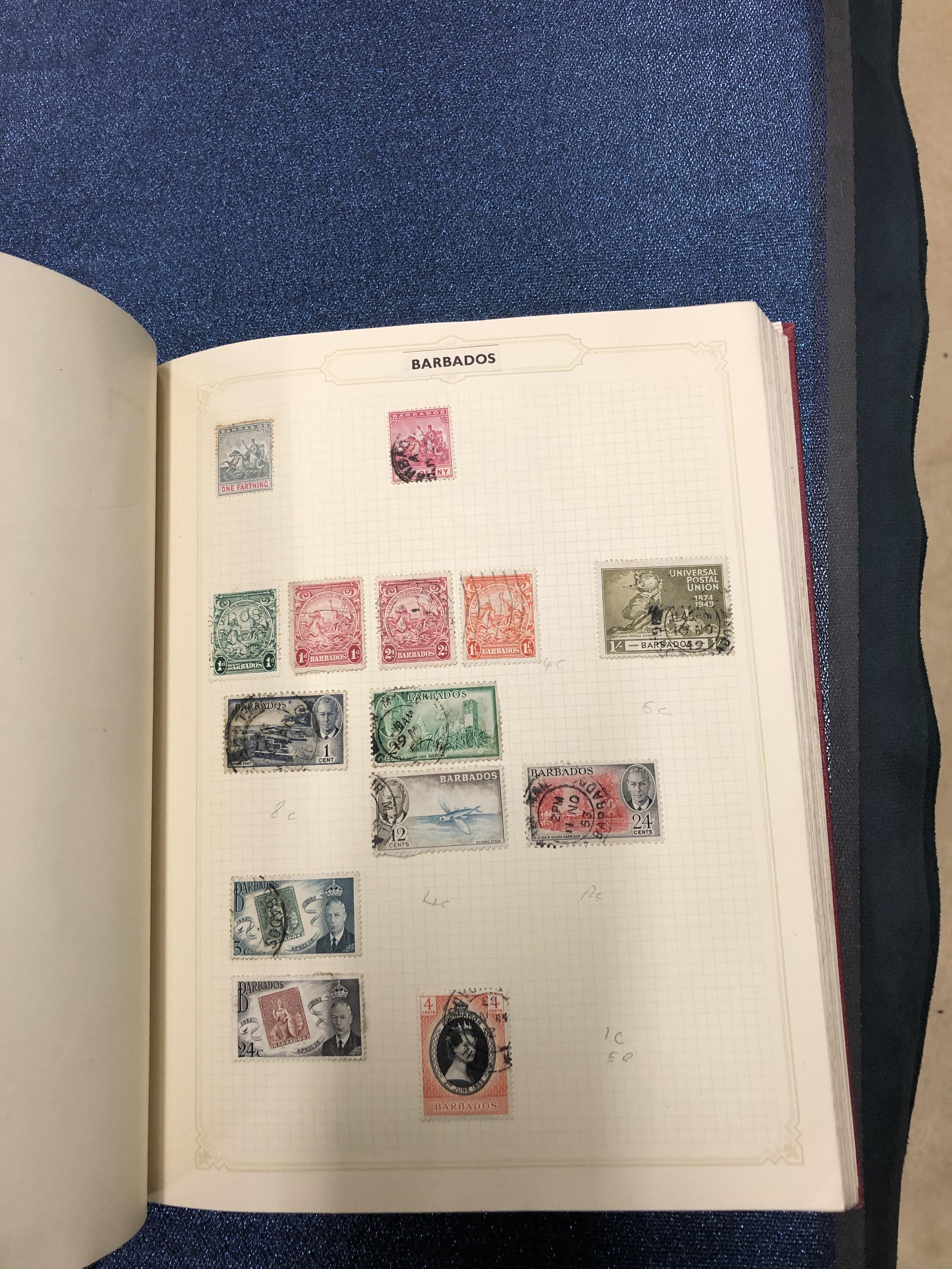FOUR ALBUMS OF MID 19th TO MID 20th C. WORLD POSTAGE STAMPS - Image 16 of 34