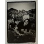 •STEVE DOUBLE. ARR. FOO FIGHTERS, EARLY SHOT. SIGNED LIMITED EDITION BLACK AND WHITE PHOTOGRAPHIC