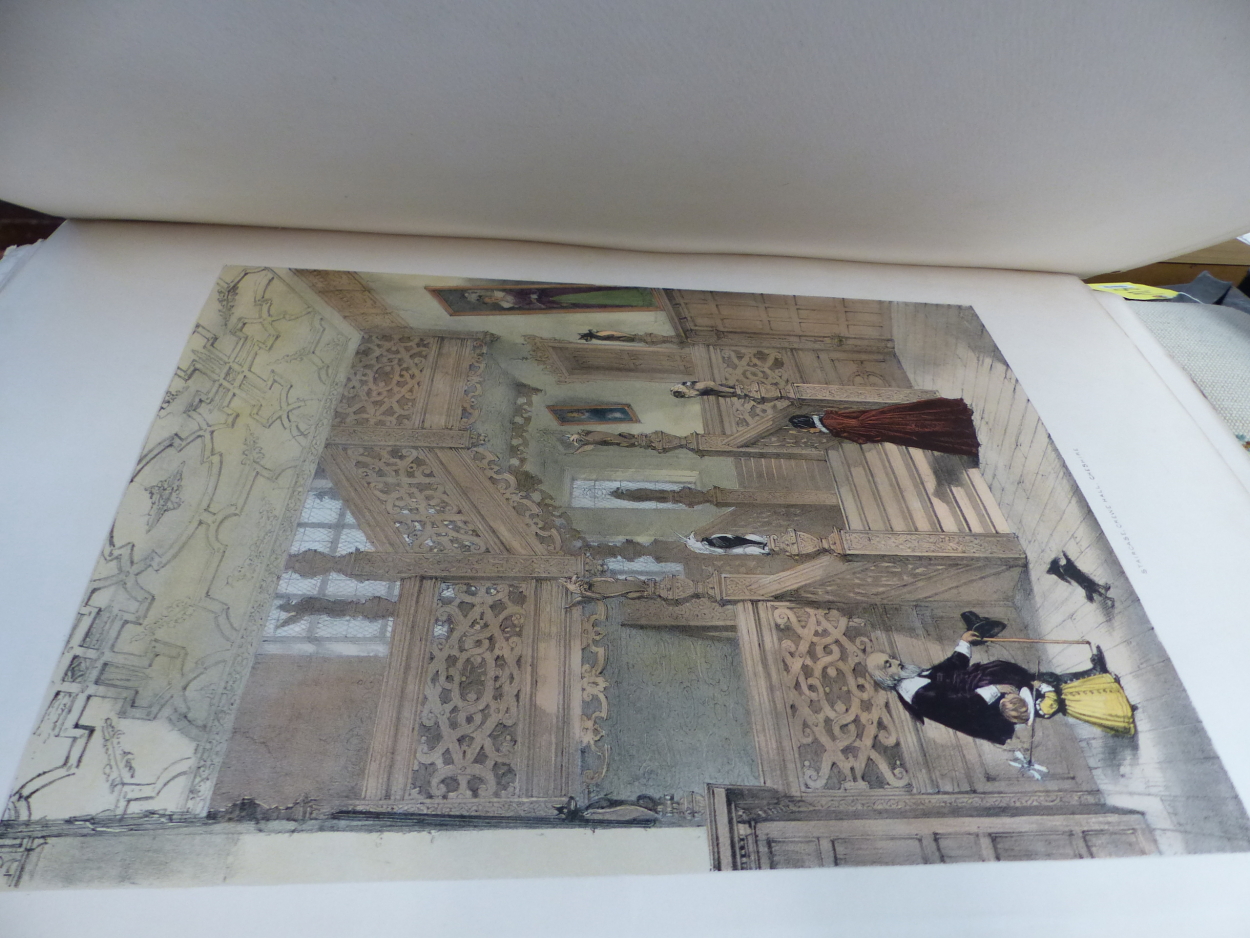 AFTER JOSEPH NASH. A LARGE COLLECTION OF ANTIQUE HAND COLOURED PRINTS FROM THE MANSIONS OF ENGLAND - Image 6 of 7