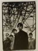 •STEVE DOUBLE. ARR. OASIS, JODRELL BANK, FEB 1997, SIGNED LIMITED EDITION BLACK AND WHITE
