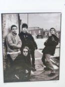 •KEVIN WESTENBERG. ARR. STONE ROSES, SIGNED LIMITED EDITION BLACK AND WHITE PHOTOGRAPHIC PRINT, 6/