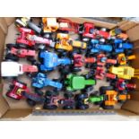 A QUANTITY OF BRITIANS-ERTL AND OTHER FARMING TOY VEHICLES