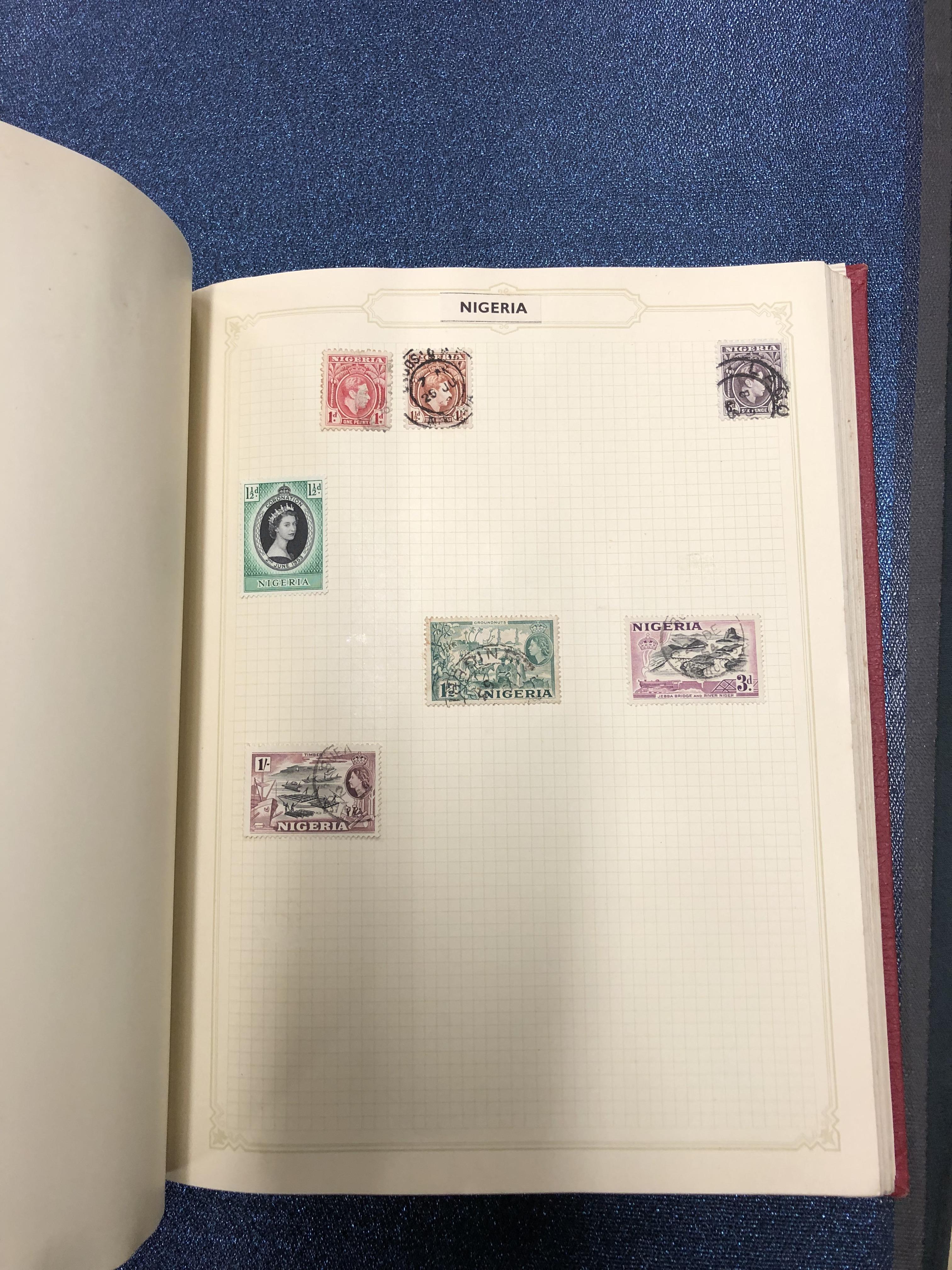 FOUR ALBUMS OF MID 19th TO MID 20th C. WORLD POSTAGE STAMPS - Image 13 of 34