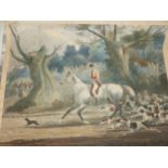 A GROUP OF ANTIQUE AND LATER UNFRAMED HORSE AND HUNT PRINTS, SOME HAND COLOURED BY AND AFTER VARIOUS