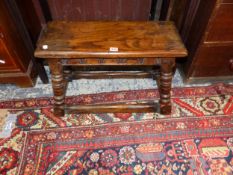 AN OAK JOINT STOOL.