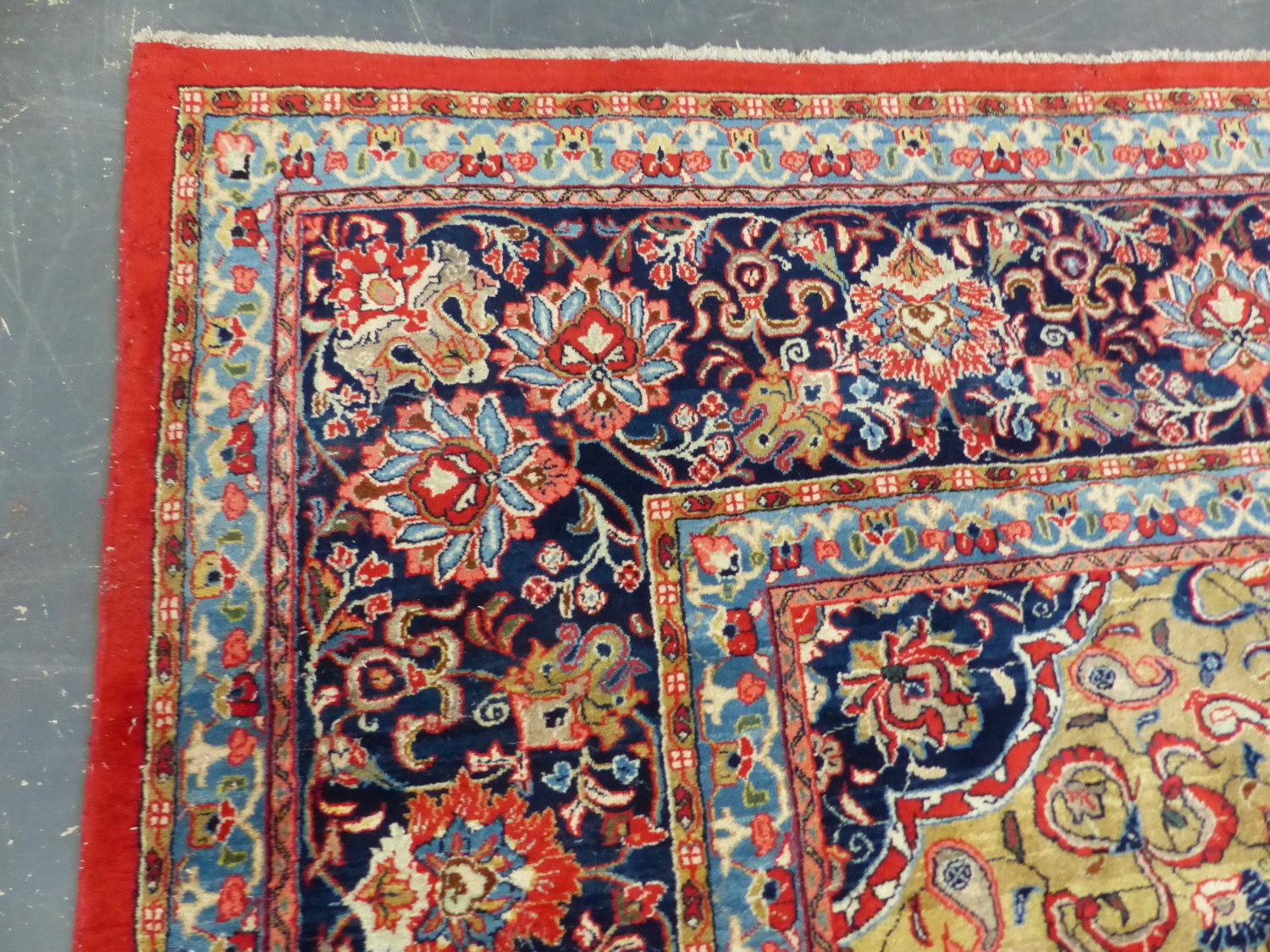 A PERSIAN KASHAN CARPET, 433 x 319cms - Image 8 of 12