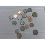 A SMALL COLLECTION OF GEORGIAN AND LATER COPPER COINS
