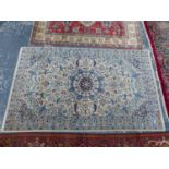 A PERSIAN NAIN RUG, 212 x 130cms