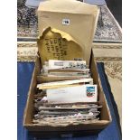 A COLLECTION OF 20th C. WORLD STAMPS CUT FROM AND ON ENVELOPES ADDRESSED TO FORES LTD AND OTHERS