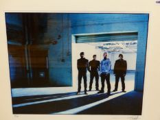 •KEVIN WESTENBERG. ARR. THE ARCTIC MONKEYS, SIGNED LIMITED EDITION COLOUR PHOTOGRAPHIC PRINT, 6/