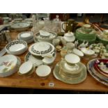 VARIOUS CHINA WARES TO INCLUDE COPELAND SPODE, SUSIE COOPER, KEYSTONE, ROYAL DOULTON ENGLISH