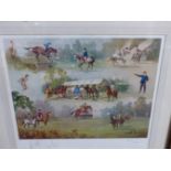 AFTER JOHN KING, THE PONY CLUB. SIGNED ARTISTS PROOF COLOUR PRINT. 48 x 53.5cms