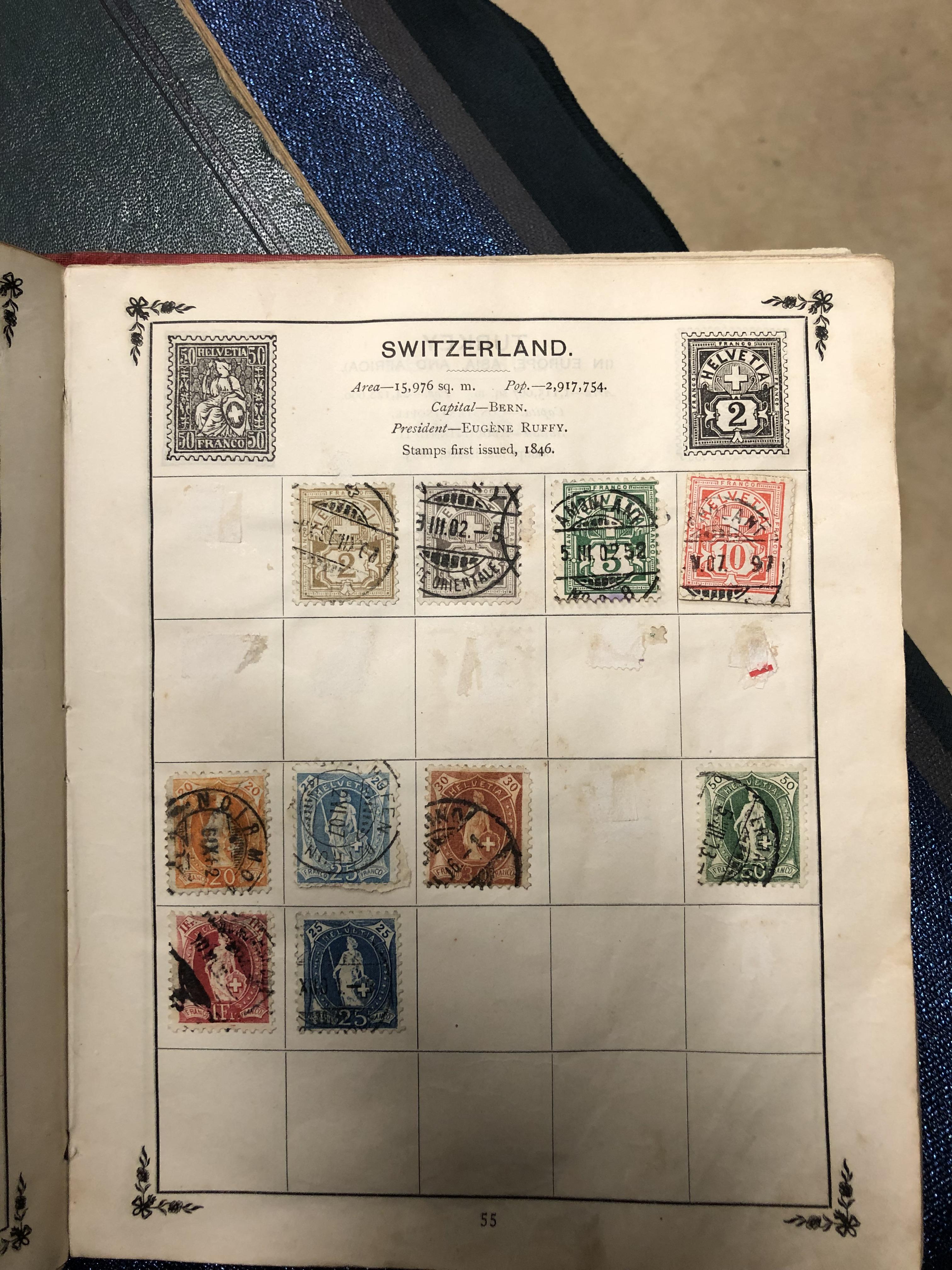 FOUR ALBUMS OF MID 19th TO MID 20th C. WORLD POSTAGE STAMPS - Image 5 of 34