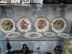 TWELVE VILLEROY AND BOCH FOX WOOD TALES PLATES