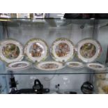 TWELVE VILLEROY AND BOCH FOX WOOD TALES PLATES