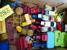 A QUANTITY OF CORGI, BRITIANS AND OTHER TOY VEHICLES