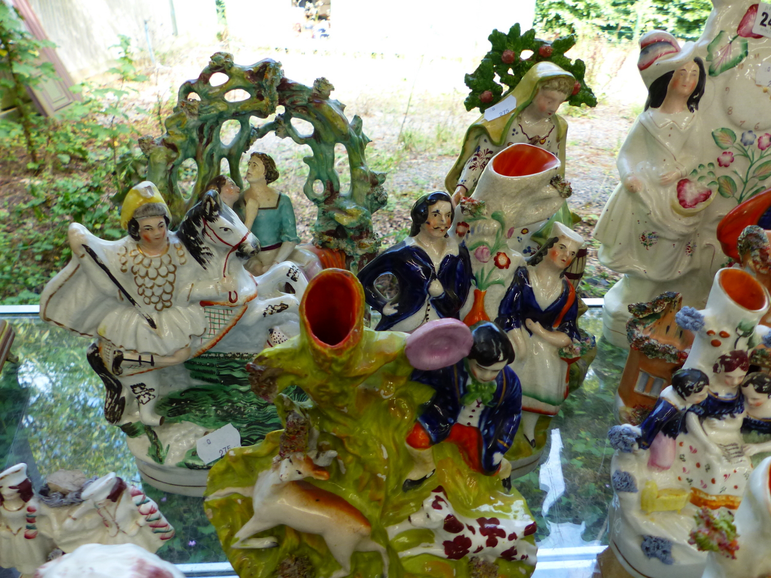 A LARGE QUANTITY OF STAFFORDSHIRE FLAT BACK FIGURINE GROUPS - Image 2 of 4