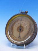 A PERTUIS, HULOT, BOURGEOIS AND NAUDET BRASS CASED HYGROMETER FOR THE SPANISH MARKET WITH MERCURY