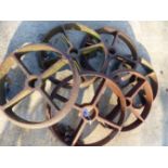 SIX CAST IRON WHEEL DIAMETER 500mm