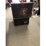A VINTAGE LARGE CABIN TRUNK BY BRODIL IMPORTING COMPANY TRUNKS AND BAGS NEW YORK