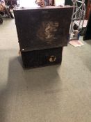 A VINTAGE LARGE CABIN TRUNK BY BRODIL IMPORTING COMPANY TRUNKS AND BAGS NEW YORK