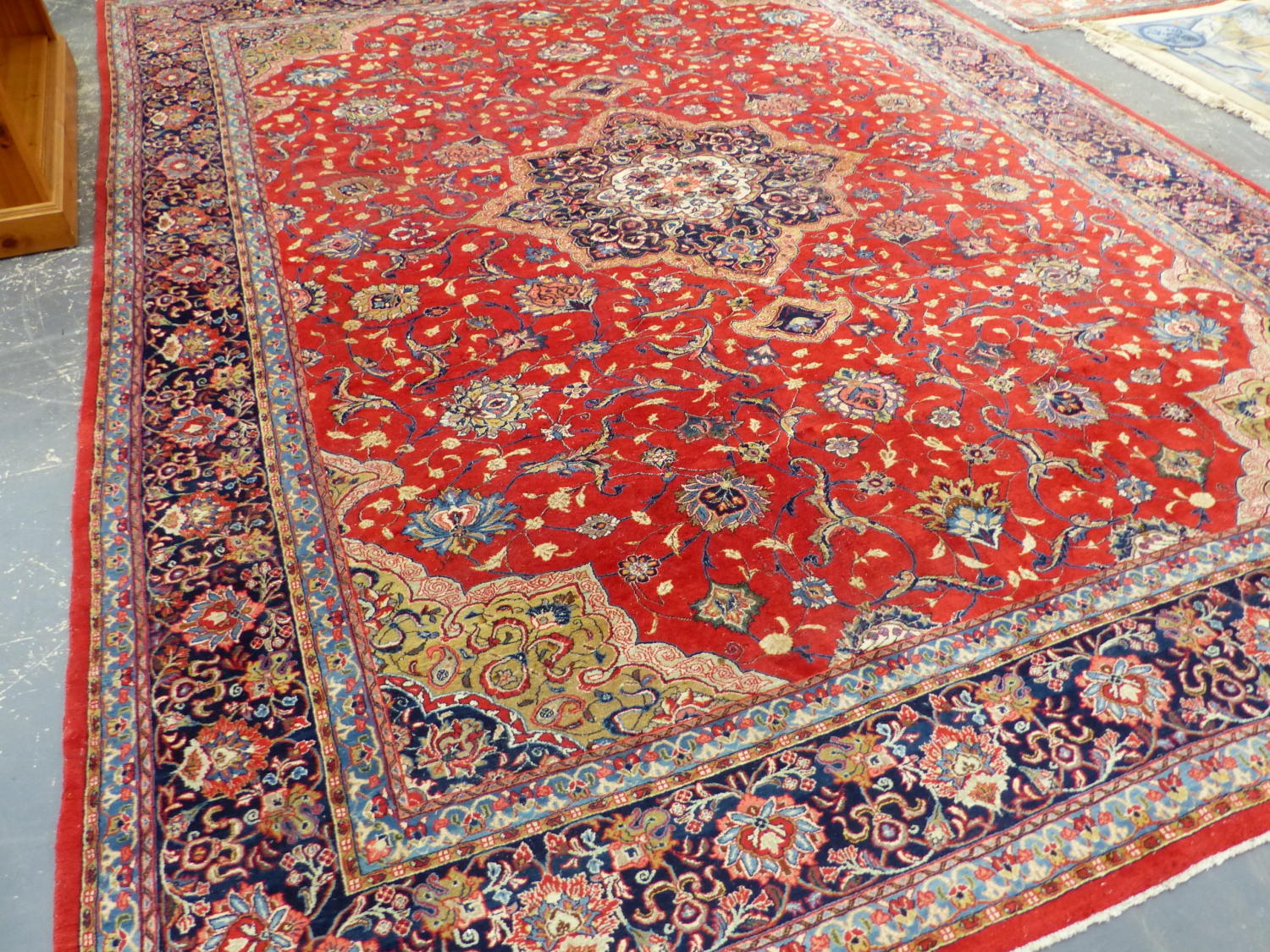 A PERSIAN KASHAN CARPET, 433 x 319cms - Image 11 of 12