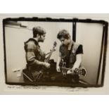 •ROSS HALFIN. ARR. KINGS OF LEON, NEWCASTLE, AUSTRALIA. SIGNED LIMITED EDITION BLACK AND WHITE