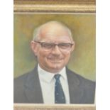 LAWRENCE JOSSET (1910-1995) PORTRAIT OF MR LING. SIGNED AND DATED. OIL ON CANVAS. 33 x 28cms