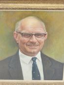 LAWRENCE JOSSET (1910-1995) PORTRAIT OF MR LING. SIGNED AND DATED. OIL ON CANVAS. 33 x 28cms