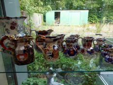 VARIOUS JUGS TO INCLUDE IRONSTONE, MASON'S ETC