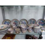 A COLLECTION OF CARTER, STABLER ADAMS POOLE POTTERY TEAWARES, EGG CUPS ETC